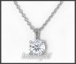 Preview: Brillant Anhänger & Kette 585 Gold; 0,91ct, Si1